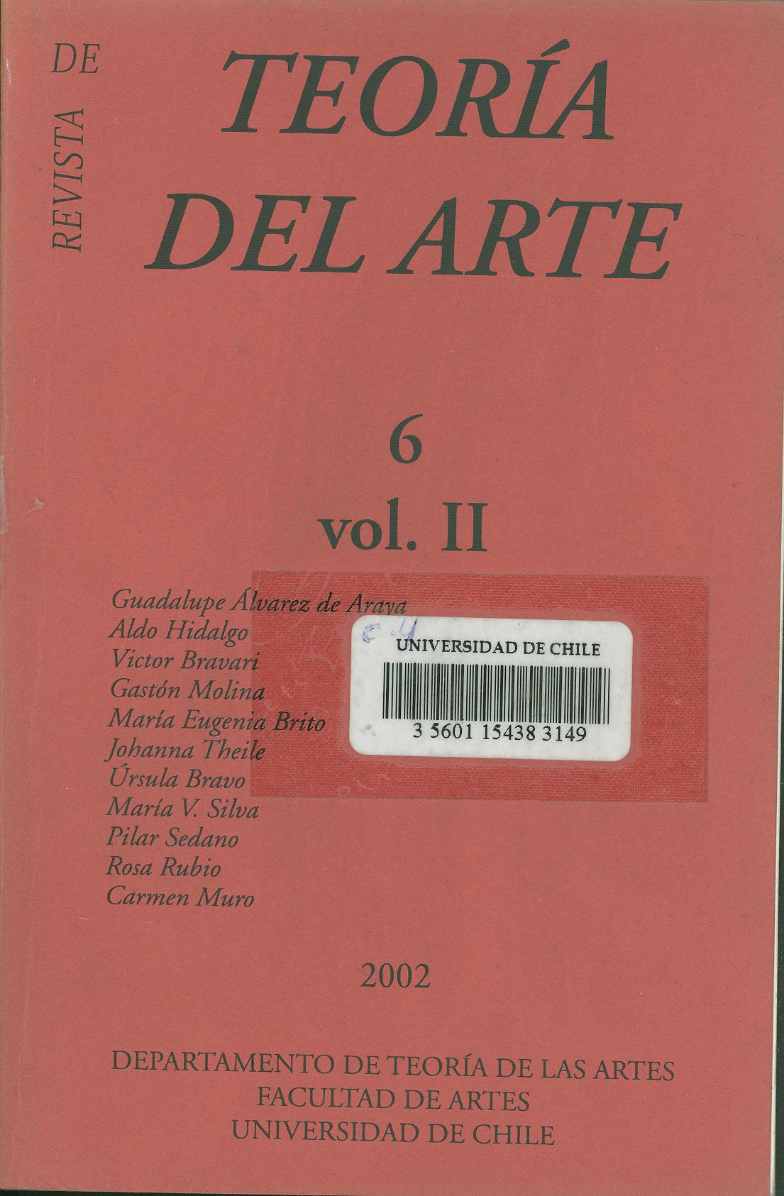 							View Vol. 2 No. 6 (2002): julio
						